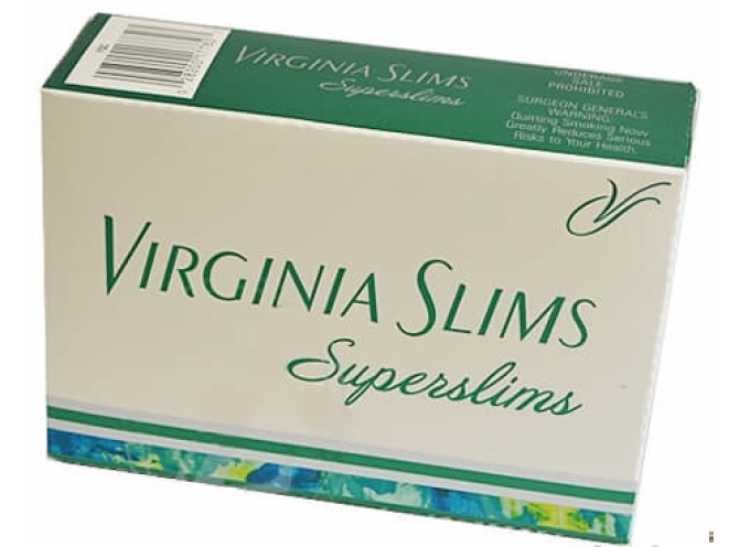 ВИРДЖИНИЯ СЛИМС СС МЕНТОЛ (США) - VIRGINIA SLIMS SUPERSLIMS MENTHOL (USA)