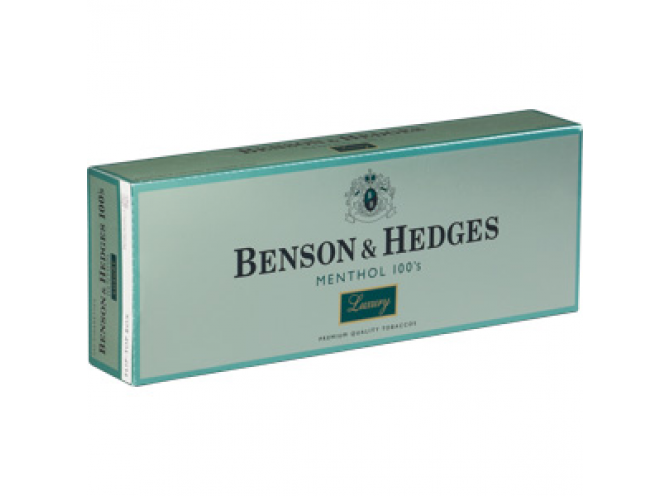 БЕНСОН И ХЕДЖЕС 100ММ ЛАКШЕРИ МЕНТОЛ  (США) - BENSON & HEDGES 100 LUXURY MENTHOL