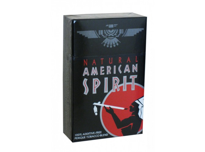 АМЕРИКАН СПИРИТ ЧЕРНЫЙ ПАЧКА (США) - AMERICAN SPIRIT RICH ROBUST TASTE PERIQUE TOBACCO BLACK (USA)