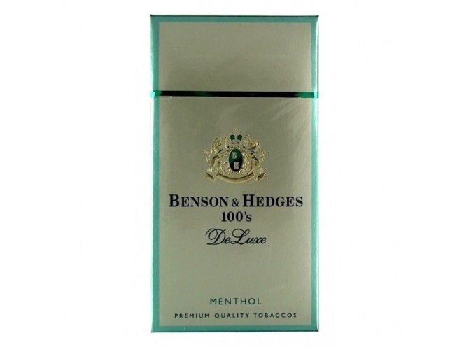 БЕНСОН И ХЕДЖЕС 100ММ ДЕЛЮКС МЕНТОЛ ПАЧКА (США) - BENSON & HEDGES 100 MENTHOL DELUXE