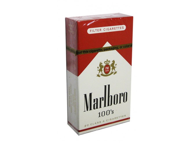 МАЛЬБОРО РЕД 100 ММ ПАЧКА (США) - MARLBORO RED 100S PACK (USA)