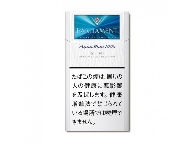 ПАРЛАМЕНТ АКВА БЛЮ 100ММ ПАЧКА (ЯПОНИЯ) - PARLIAMENT AQUA BLUE 100'S (JAPAN)